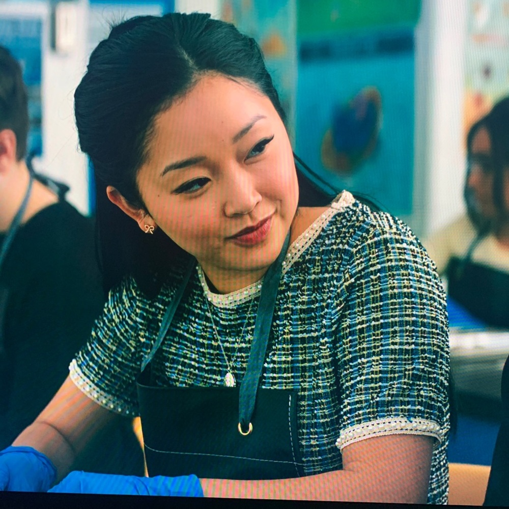 Faux pearl jacquard shirt- Zara